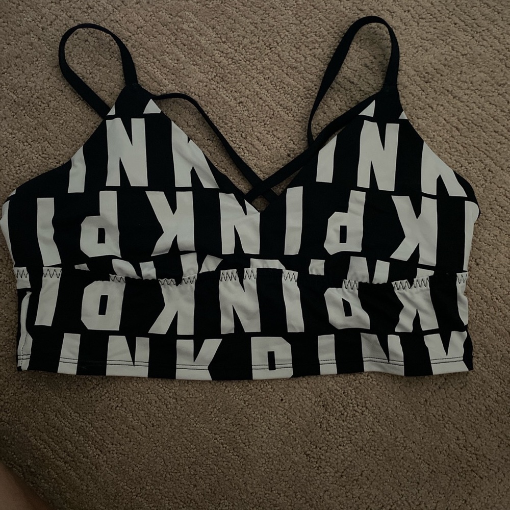 Black and white bralette